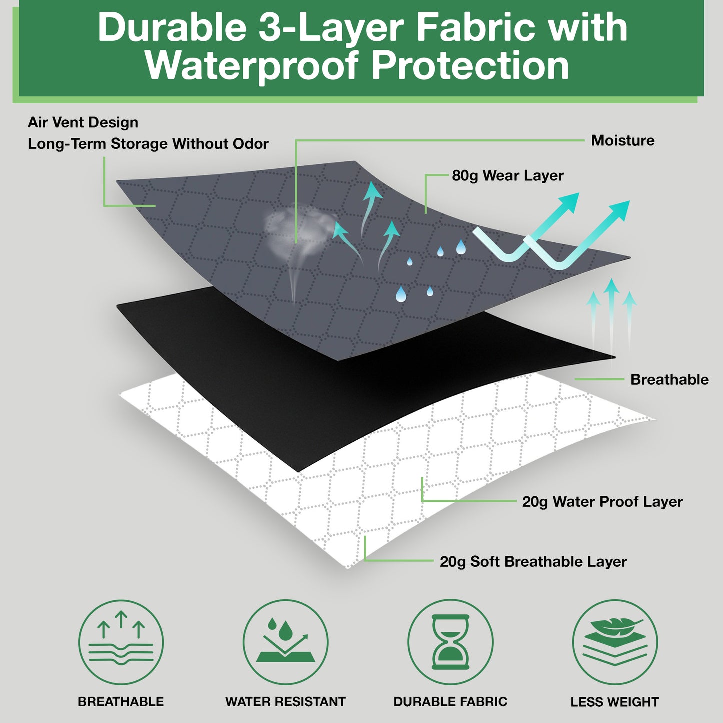 6 Pack Large Clothes Storage Bags with Zips