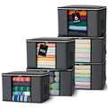6 Pack Large Clothes Storage Bags with Zips